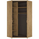 Shetland Oak Finish Corner Cupboard by Lavishway | Cupboards & Cabinets-44653