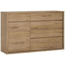 Shetland Oak 1 Door 5 Drawer Finish Cupboard by Lavishway | Cupboards & Cabinets-44617