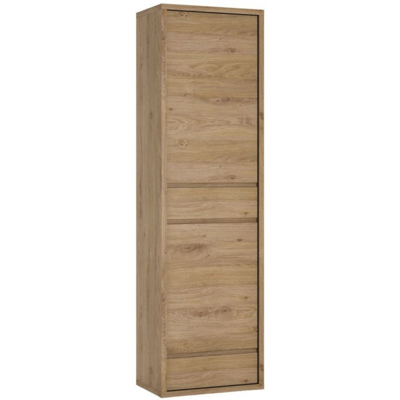 Shetland Oak Finish Narrow Display Cabinet by Lavishway | Display Cabinets-44678