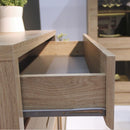 Shetland Oak Finish 1 Door 3 Drawer Sideboard by Lavishway | Sideboards-44615