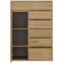 Shetland Oak Finish Tall Cupboard by Lavishway | Cupboards & Cabinets-44624