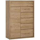 Shetland Oak Finish Tall Cupboard by Lavishway | Cupboards & Cabinets-44623