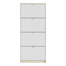 Shoes 4 Tilting Doors & 2 Layer Shoe Cabinet by Lavishway | Shoe Cabinets-28969