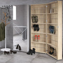 Shoes White 1 Mirrored Door Tall Shoe Cabinet by Lavishway | Shoe Cabinets-28966