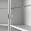 Shoes White 1 Mirrored Door Tall Shoe Cabinet by Lavishway | Shoe Cabinets-28963