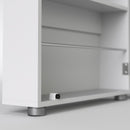 Shoes White 1 Mirrored Door Tall Shoe Cabinet by Lavishway | Shoe Cabinets-28964