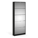 Shoes 5 Mirror Tilting Doors Shoe Cabinet