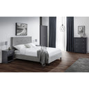 Shoreditch Slate Grey Velvet Bed Frame by Lavishway | Velvet Bed-60868
