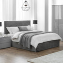 Shoreditch Slate Grey Velvet Ottoman Bed by Lavishway | Ottoman Beds-60829