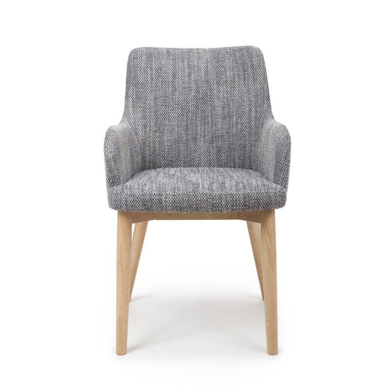 Sidcup Tweed Fabric Dining Chair Set of 2 by Lavishway | Dining Chairs-27322