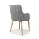 Sidcup Tweed Fabric Dining Chair Set of 2 by Lavishway | Dining Chairs-27323
