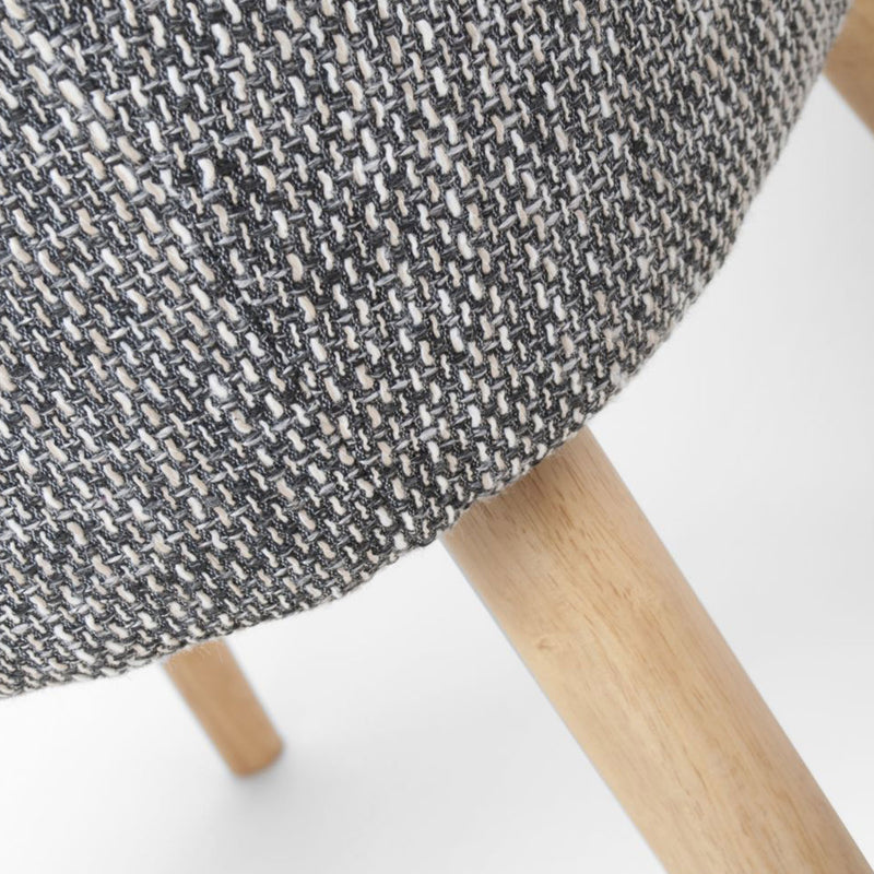 Sidcup Tweed Fabric Dining Chair Set of 2 by Lavishway | Dining Chairs-27330