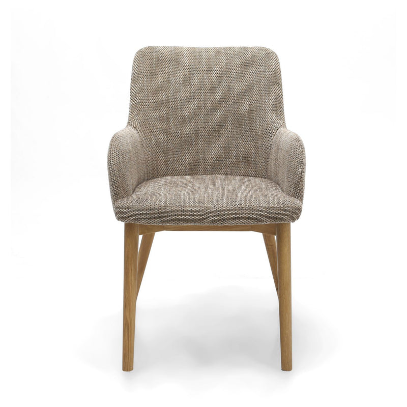 Sidcup Tweed Fabric Dining Chair Set of 2 by Lavishway | Dining Chairs-27324