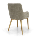 Sidcup Tweed Fabric Dining Chair Set of 2 by Lavishway | Dining Chairs-27329