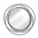 Contemporary Silver Circle Wall Mirror by Lavishway | Wall Mirrors-50339