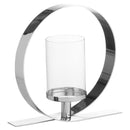 Silver Effect Loop Design Candle Holder by Lavishway | Candle Holders-50629