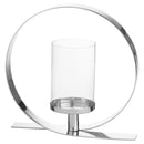 Silver Effect Loop Design Candle Holder by Lavishway | Candle Holders-50630
