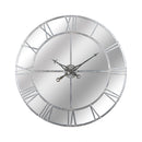 Roman Numeral Silver Foil Mirrored Wall Clock by Lavishway | Wall Clocks-51620