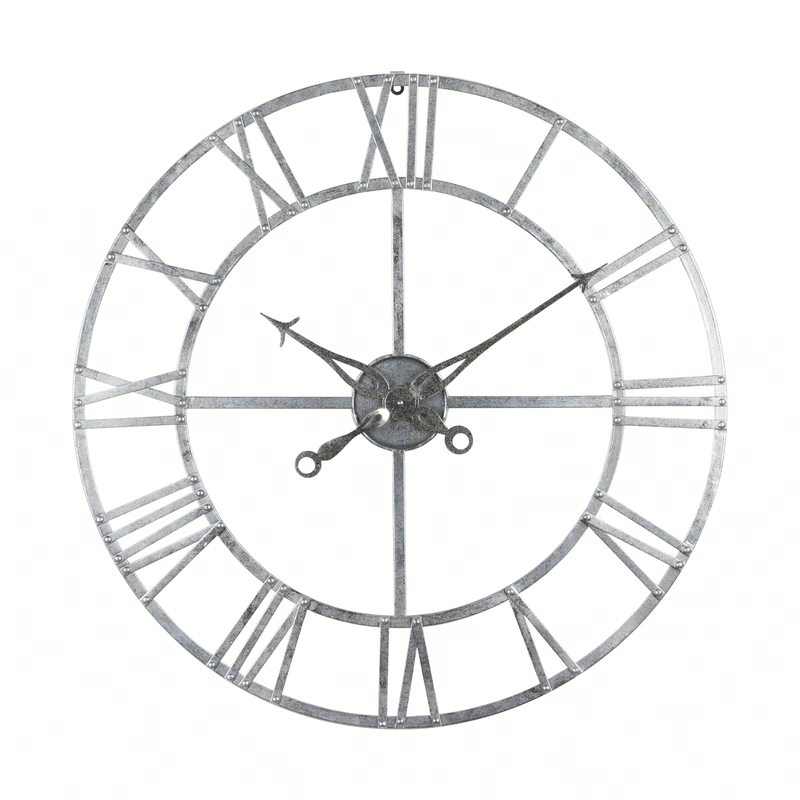 Victoria Silver Foil Skeleton Wall Clock by Lavishway | Wall Clocks-51536