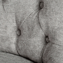 Silver Fabric Wing Ring Backed Dining Chair by Lavishway | Dining Chairs-51100