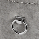 Silver Fabric Wing Ring Backed Dining Chair by Lavishway | Dining Chairs-51099