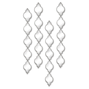 Silver Decorative Quarterfoil Hanging Mirror by Lavishway | Wall Mirrors-50335