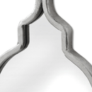 Silver Decorative Quarterfoil Hanging Mirror by Lavishway | Wall Mirrors-50338