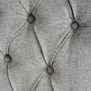 Modern Roll Top Silver Fabric Dining Chair by Lavishway | Dining Chairs-51092