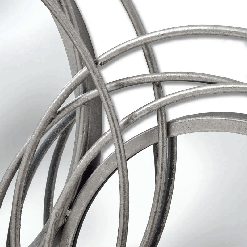 Silver Trio Multi Circle Wall Art Mirror by Lavishway | Wall Mirrors-50333