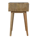 Odeon Cement Grey 1 Drawer Bedside Table by Lavishway | Bedside Tables-57441