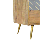 Odeon Mango Wood Grey 3 Chest Of Drawers by Lavishway | Chest Of Drawers-57428