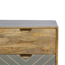 Odeon Mango Wood Grey 3 Chest Of Drawers by Lavishway | Chest Of Drawers-57429