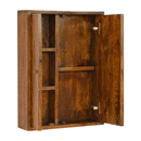 Aurora Chestnut Finish Mirror Door Cabinet by Lavishway | Cupboards & Cabinets-57378