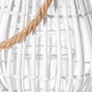 Wicker Glass Candle Holder Bulbous Lantern by Lavishway | Candle Holders-51351