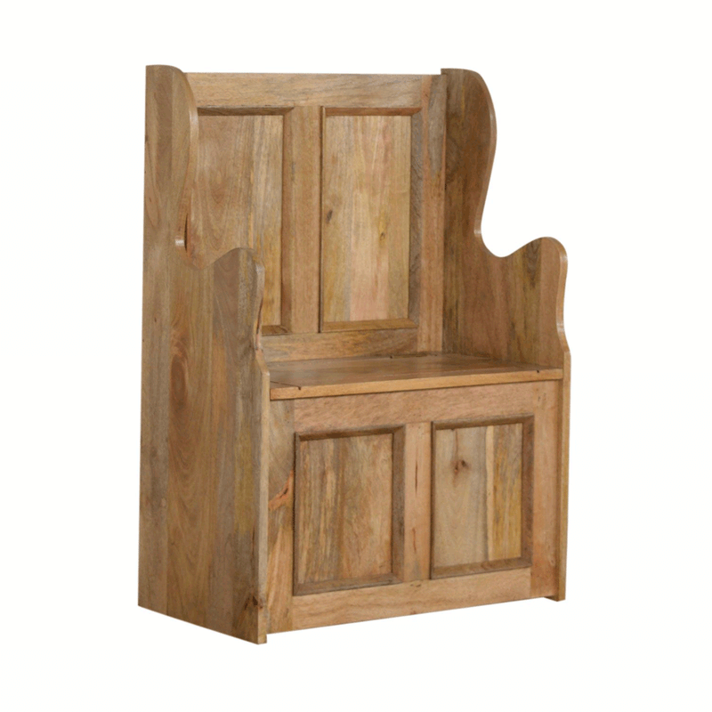 Mali Solid Wood Monks Storage Bench by Lavishway | Benches & Storage Benches-57361