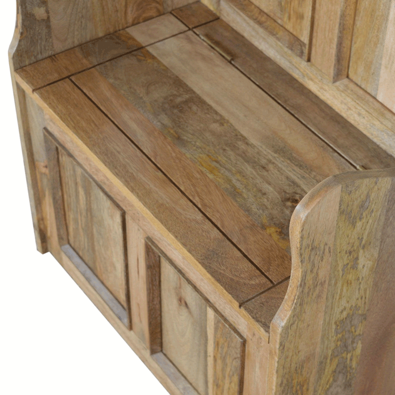 Mali Solid Wood Monks Storage Bench by Lavishway | Benches & Storage Benches-57368