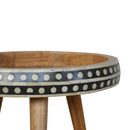 Venta Black & White Patterned End Table by Lavishway | Side Tables-57357