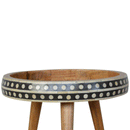 Venta Black & White Patterned End Table by Lavishway | Side Tables-57356