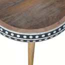 Venta Black & White Patterned End Table by Lavishway | Side Tables-57360