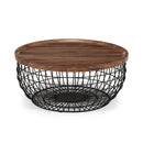 Smithson Wooden top Storage Coffee Table by Lavishway | Coffee Tables-60792