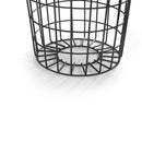 Smithson Walnut Finish Top Storage Lamp Table by Lavishway | Side Tables-60779