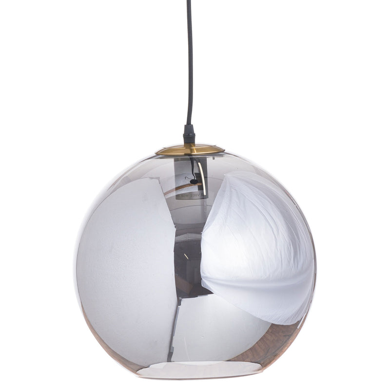 Smoked Glass Globe Hanging Pendant by Lavishway | Pendant Lighting-51460