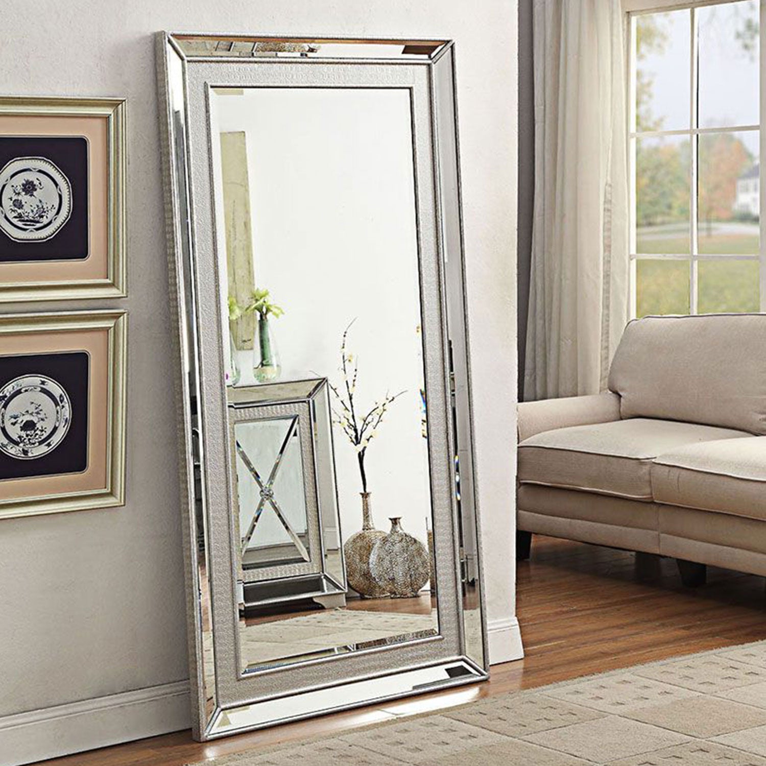 Sofia Contemporary Floor Standing Mirror | Lavishway UK