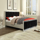 Sofia King Size Black Velvet Bed by Lavishway | Velvet Bed-23373