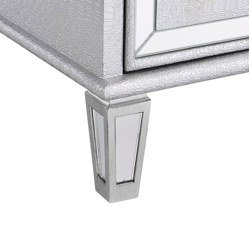 Sofia Mirrored Silver Dressing Table by Lavishway | Dressing Tables-23442