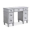 Sofia Mirrored Silver Dressing Table by Lavishway | Dressing Tables-23438