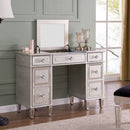 Sofia Mirrored Silver Dressing Table by Lavishway | Dressing Tables-23430