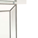 Sofia Silver Glass Top Round Dining Table by Lavishway | Dining Tables-23779