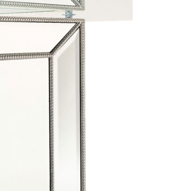 Sofia Silver Glass Top Round Dining Table by Lavishway | Dining Tables-23779