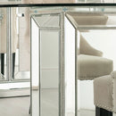 Sofia Silver Glass Top Round Dining Table by Lavishway | Dining Tables-23782